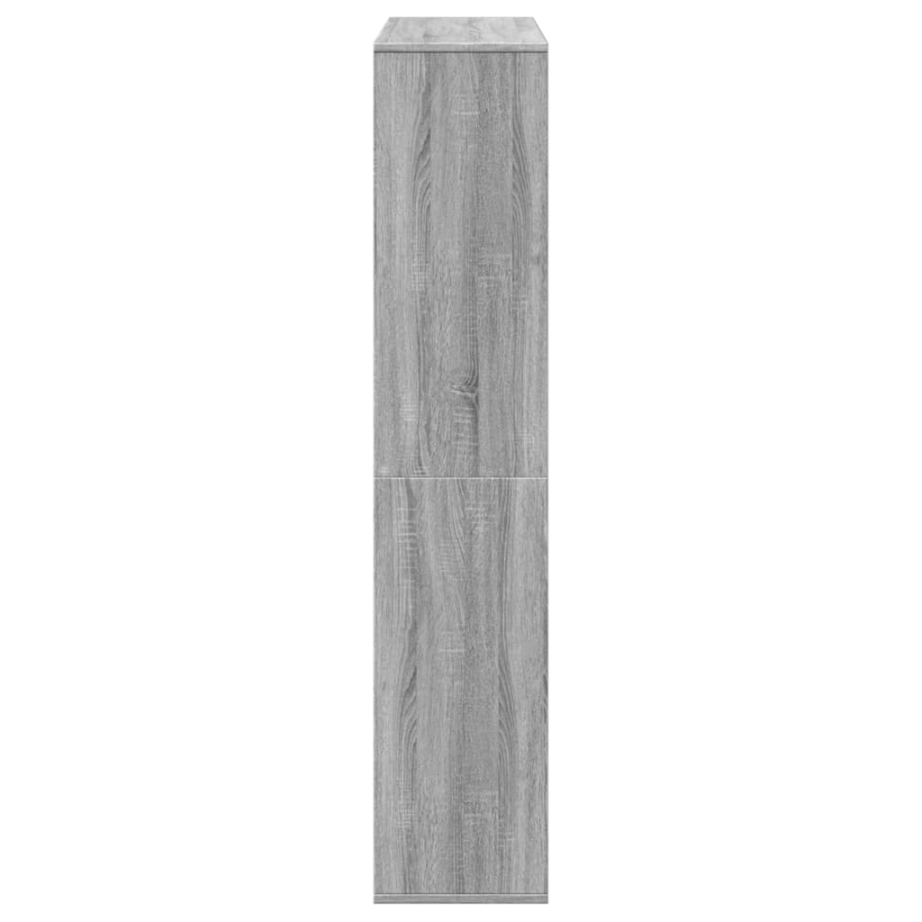Bibliothèque sonoma gris 102x29x143 cm bois d'ingénierie - XIOS
