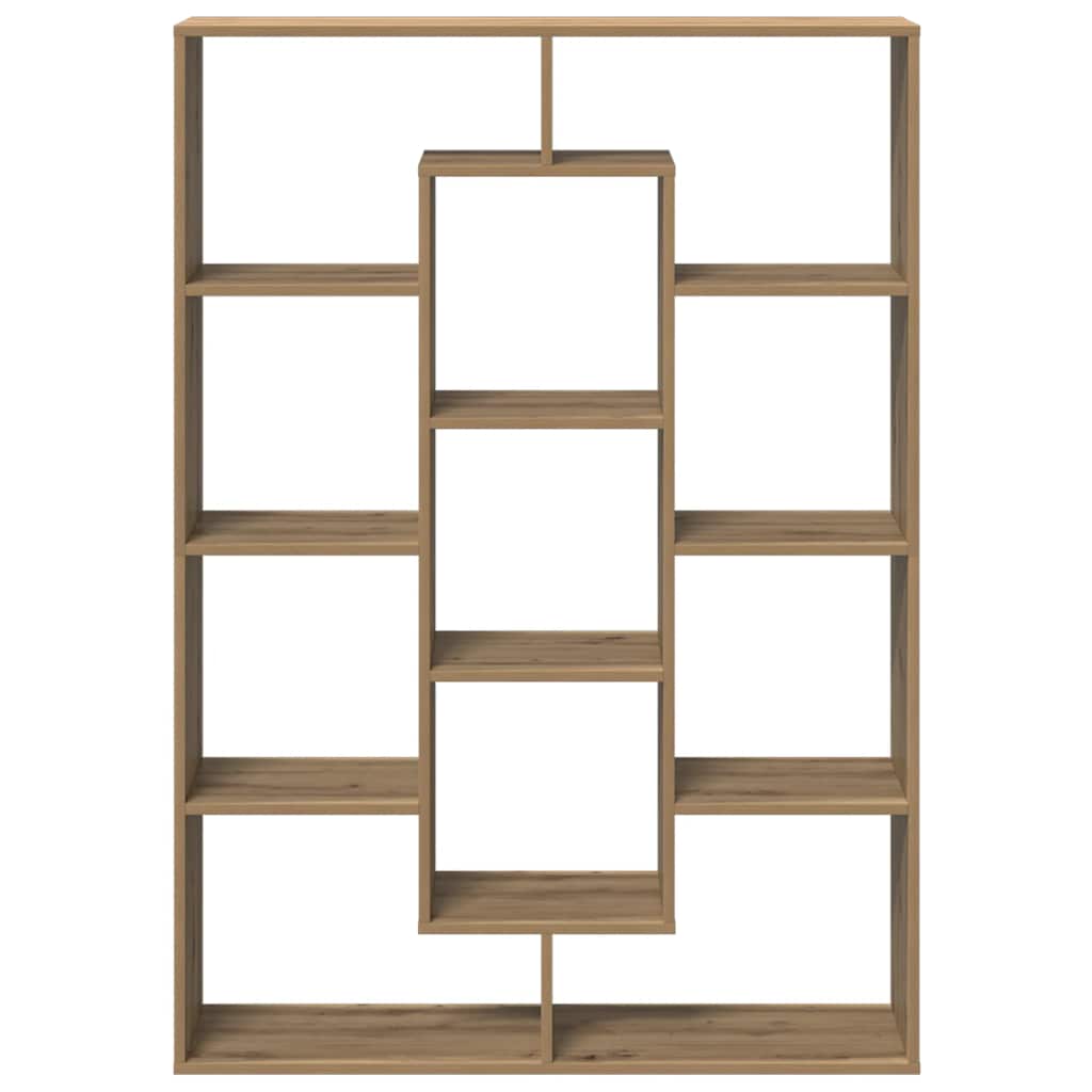 Bibliothèque chêne artisanal 102x29x143 cm bois d'ingénierie