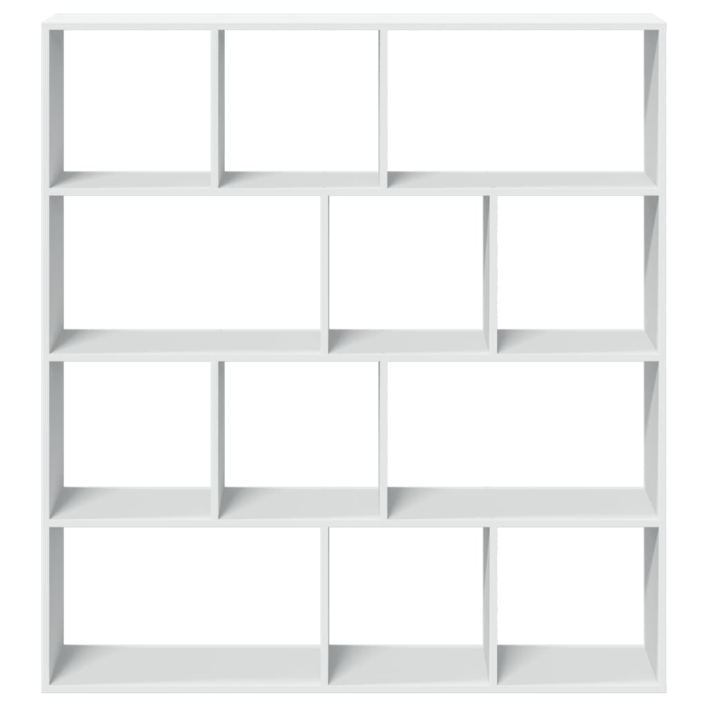 Bibliothèque blanc 132x29x141,5 cm bois d'ingénierie - XIOS