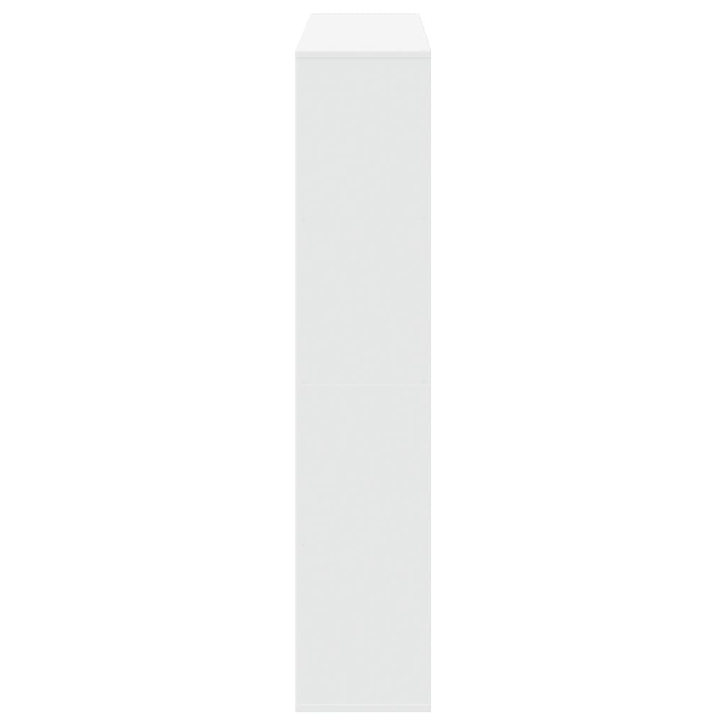 Bibliothèque blanc 132x29x141,5 cm bois d'ingénierie - XIOS