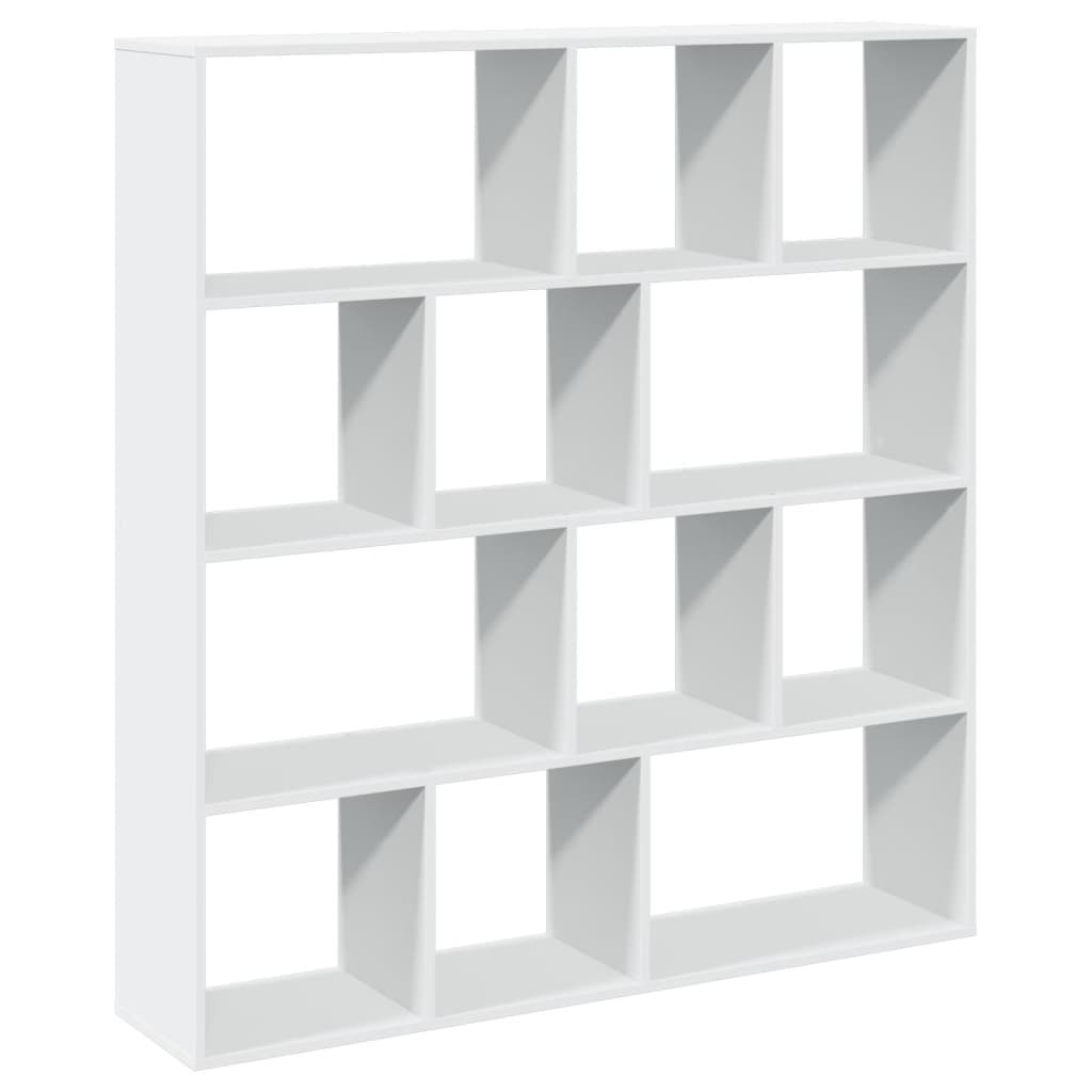 Bibliothèque blanc 132x29x141,5 cm bois d'ingénierie - XIOS