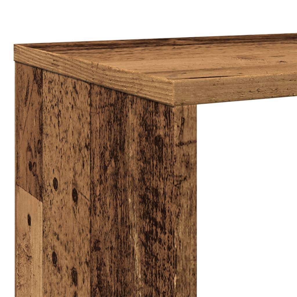 Bibliothèque vieux bois 132x29x141,5 cm bois d'ingénierie - XIOS
