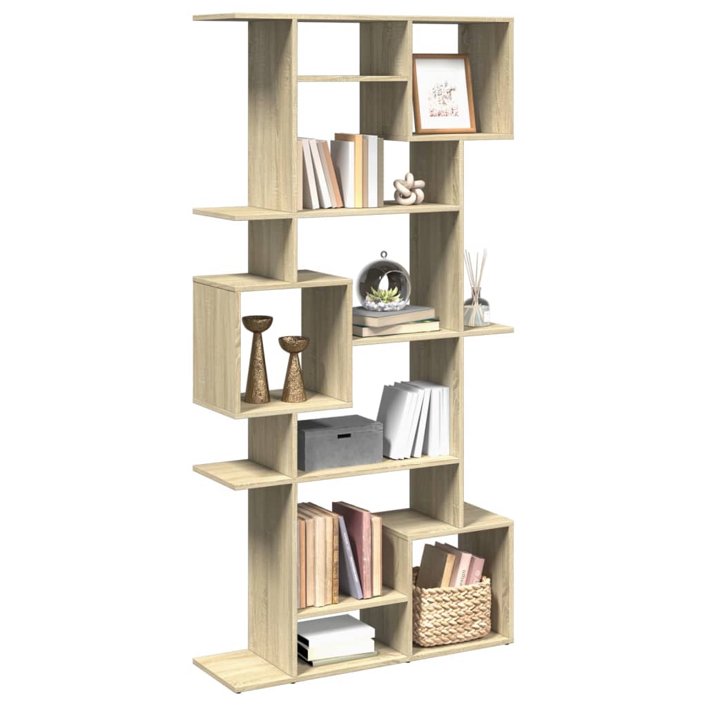 Bibliothèque chêne sonoma 92x29x188 cm bois d'ingénierie - XIOS