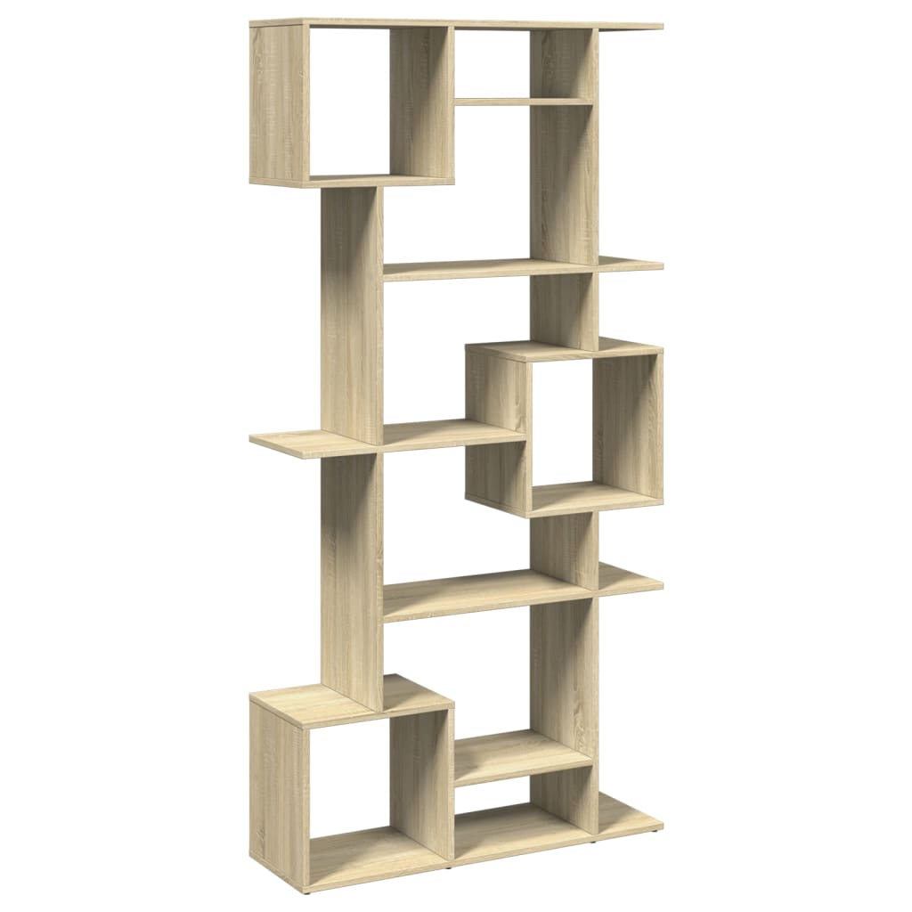 Bibliothèque chêne sonoma 92x29x188 cm bois d'ingénierie - XIOS