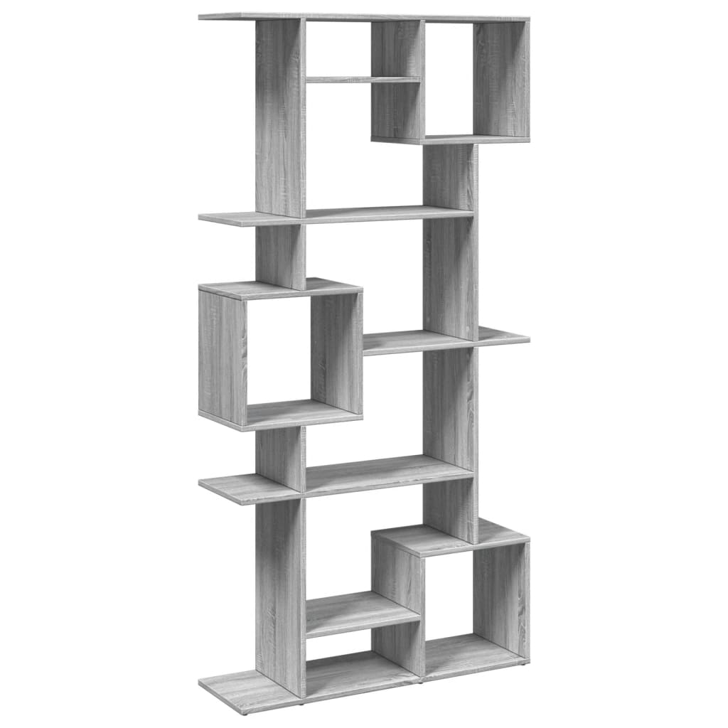 Bibliothèque sonoma gris 92x29x188 cm bois d'ingénierie - XIOS