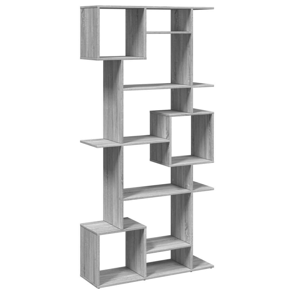 Bibliothèque sonoma gris 92x29x188 cm bois d'ingénierie - XIOS