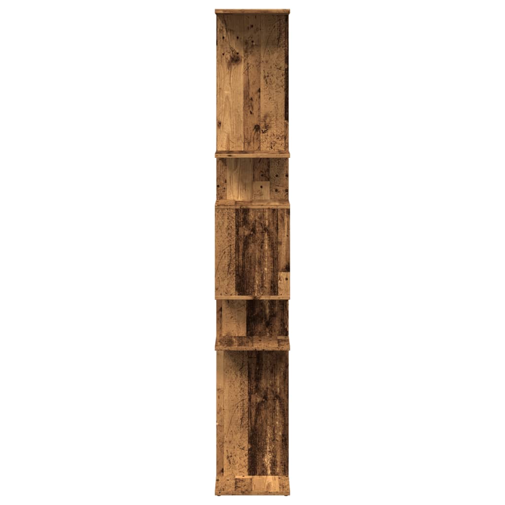 Bibliothèque vieux bois 92x29x188 cm bois d'ingénierie - XIOS