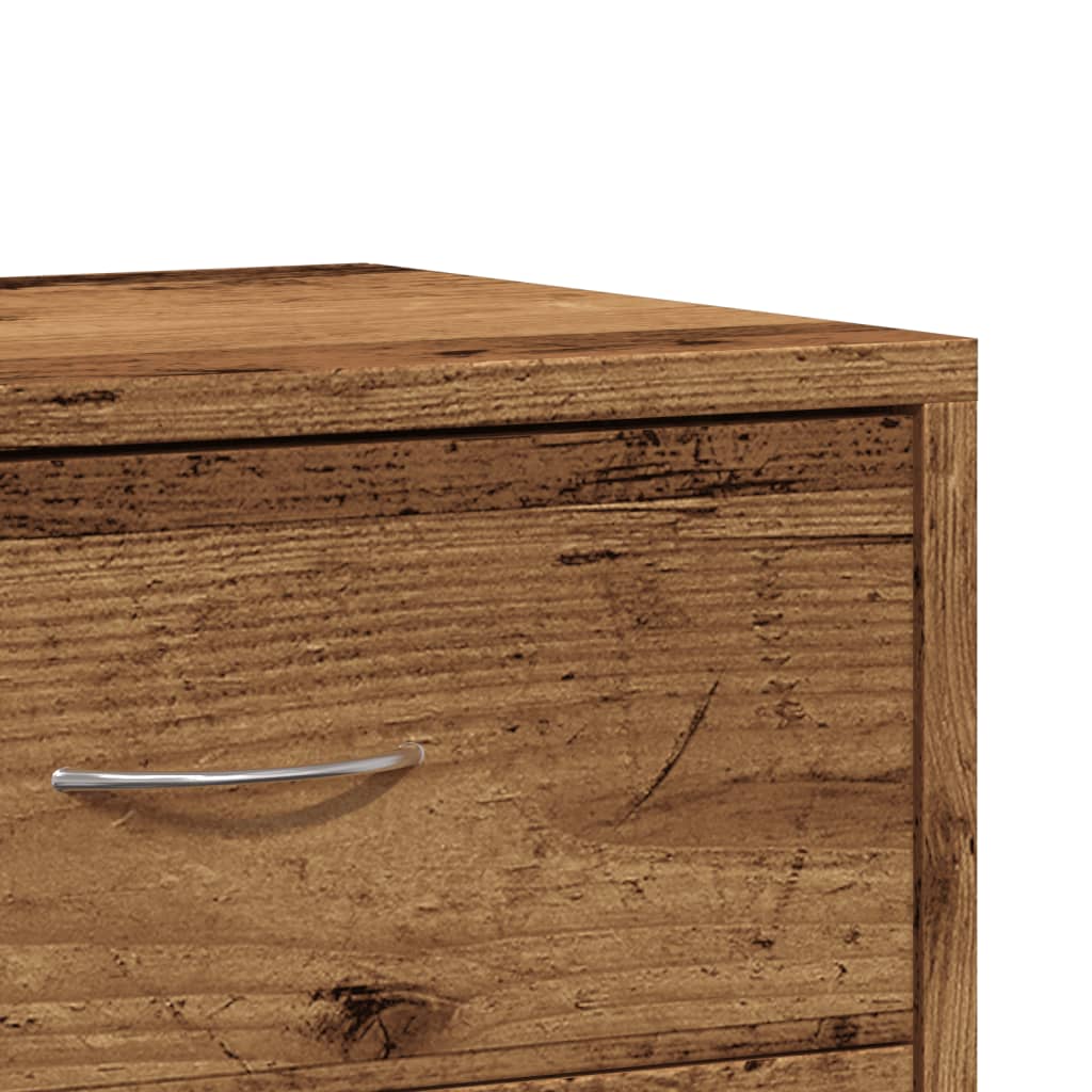 Tables de chevet 2 pcs vieux bois 40x30x40 cm bois d'ingénierie - XIOS