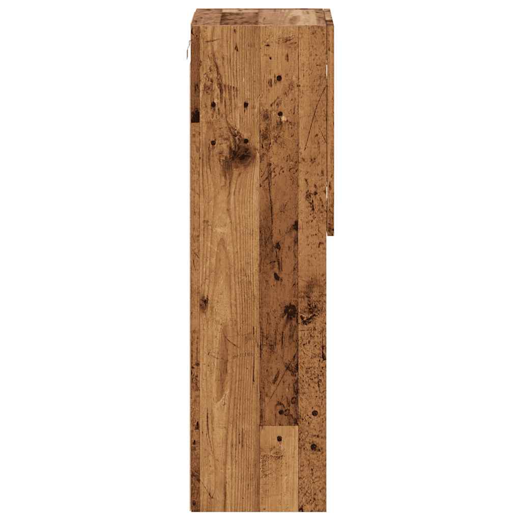 Meubles TV avec lumières LED 2 pcs vieux bois 30,5x30x102 cm - XIOS