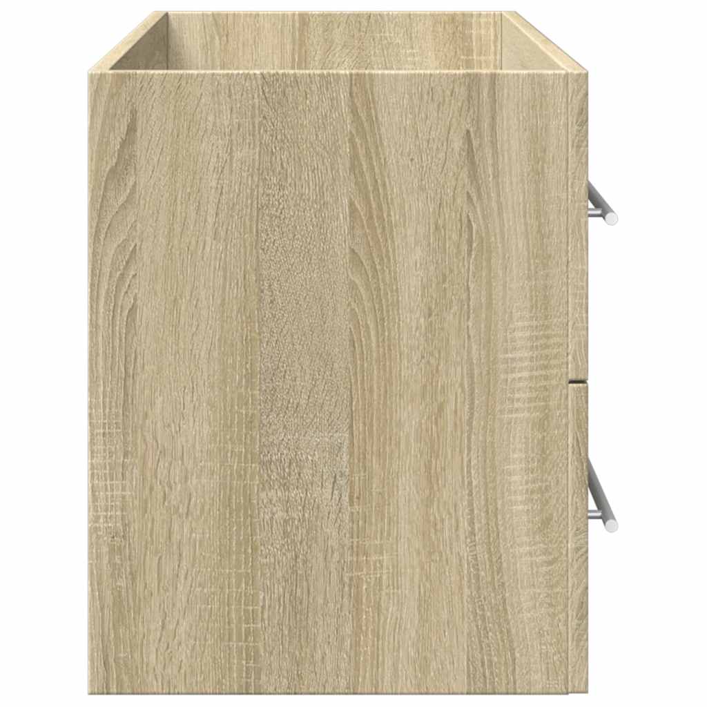 Armoire d'évier Chêne sonoma 100x38,5x48 cm Aggloméré Ensembles de mobilier pour salles de bains vidaXL