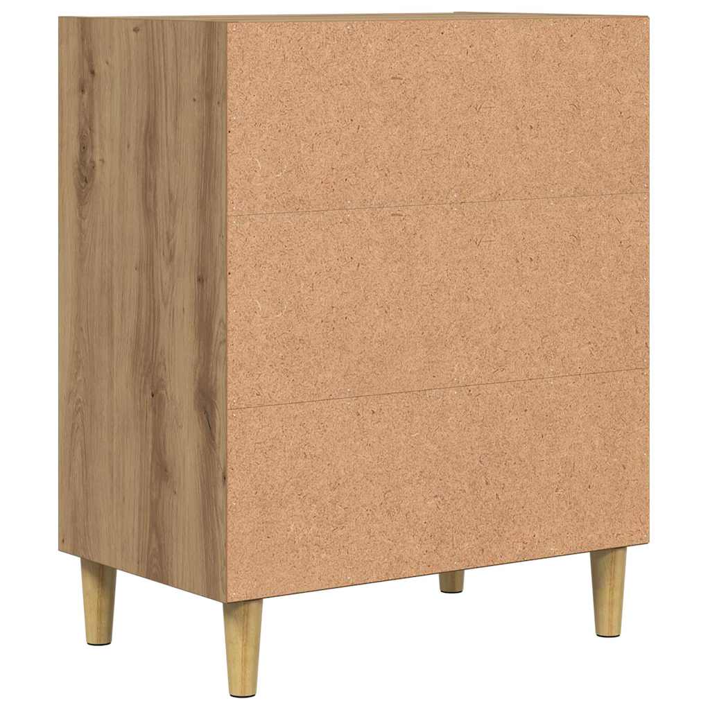 Buffet chêne artisanal 57x35x75 cm bois d'ingénierie - XIOS