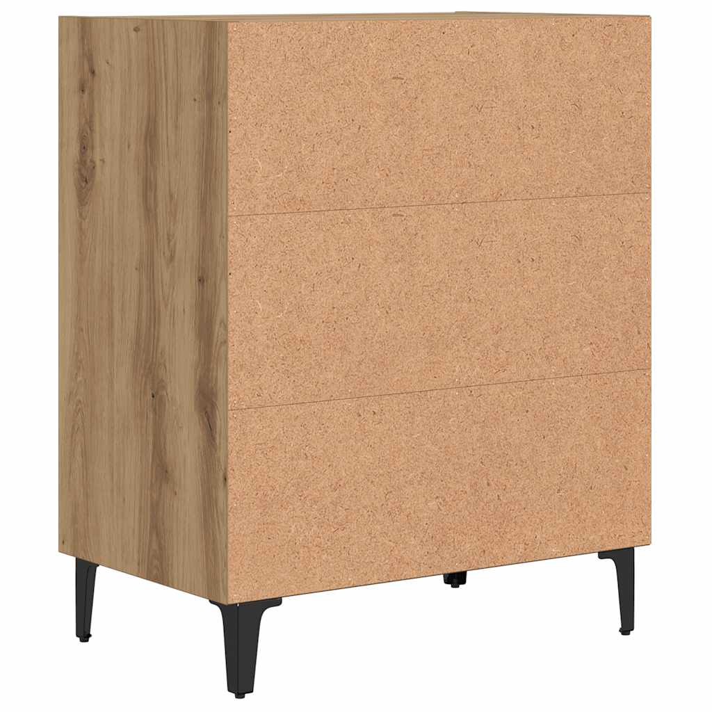 Buffet chêne artisanal 57x35x70 cm bois d'ingénierie - XIOS