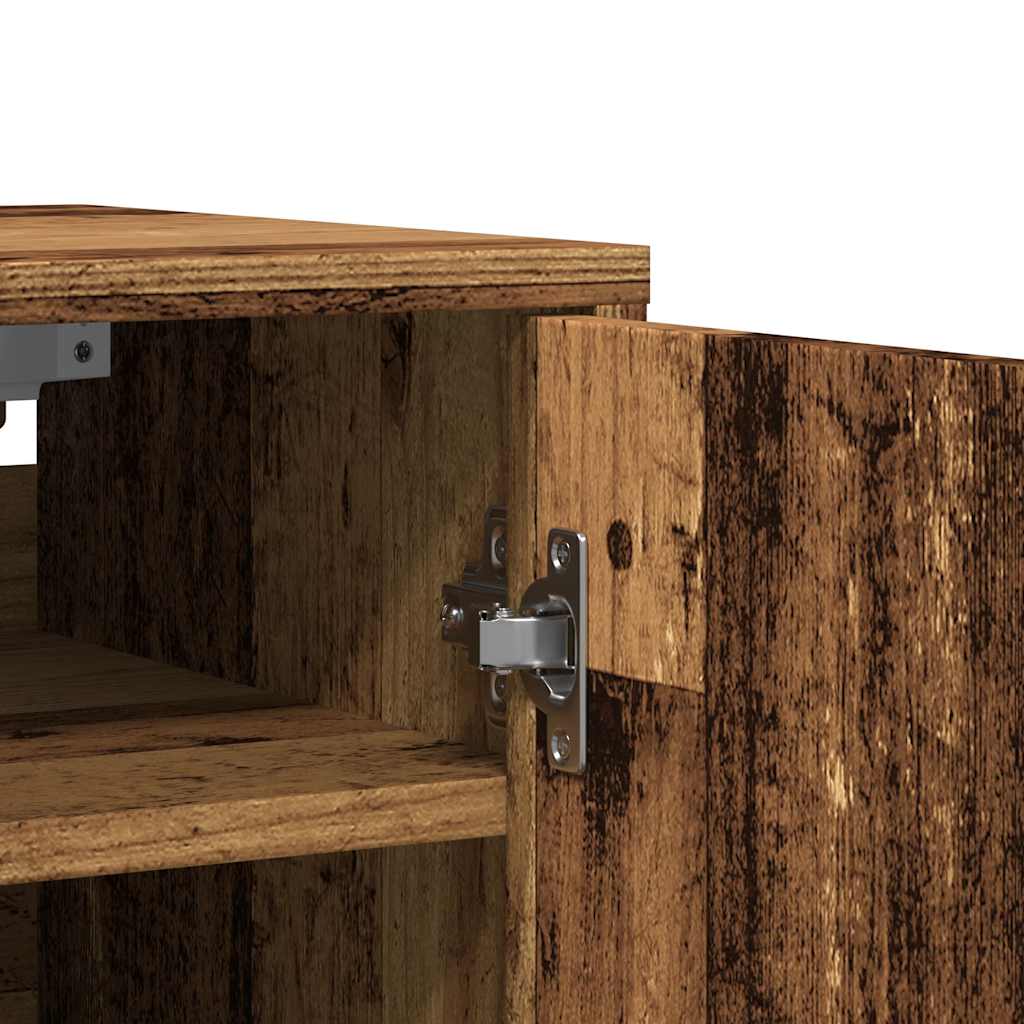 Armoire à chaussures vieux bois 32x35x70 cm bois d'ingénierie - XIOS