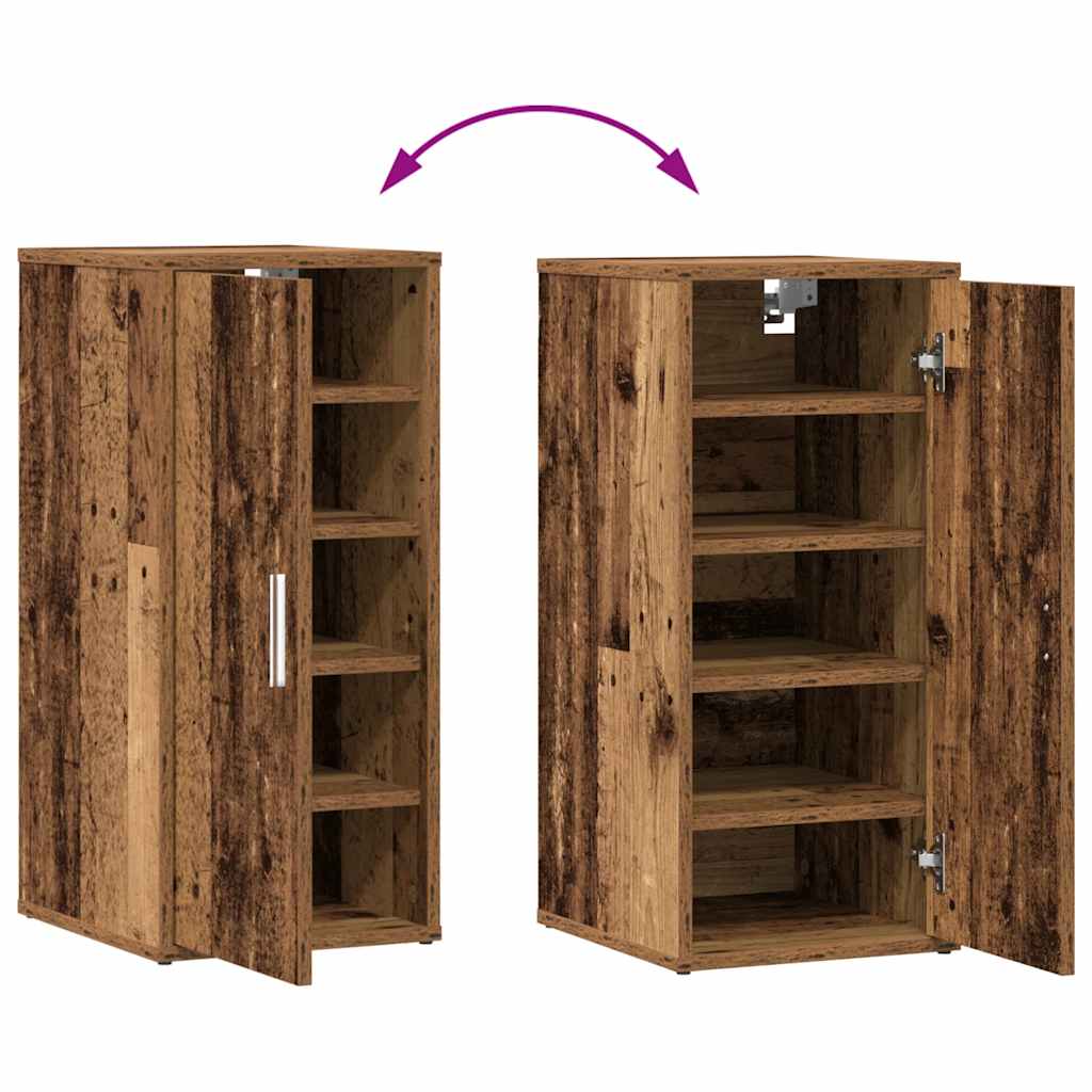 Armoires à chaussures 2 pcs vieux bois bois d'ingénierie - XIOS