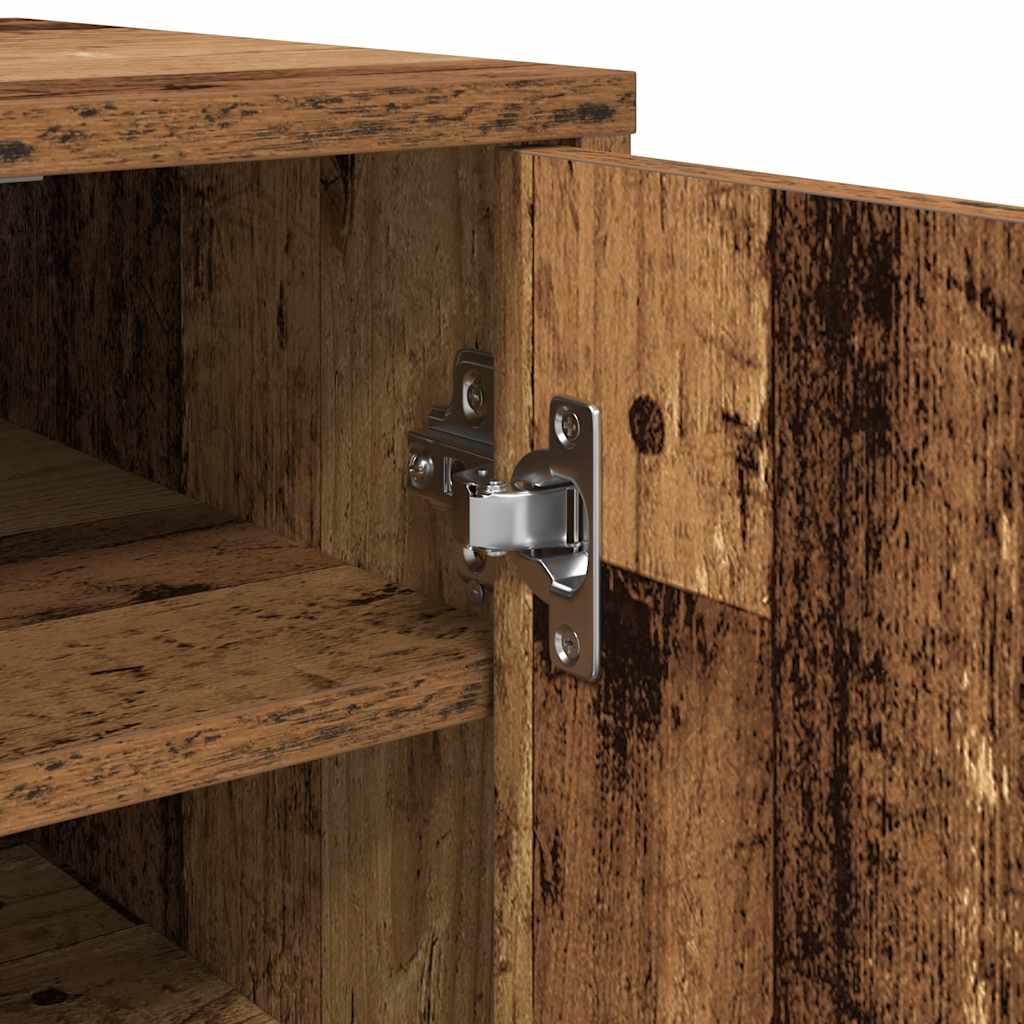 Armoires à chaussures 2 pcs vieux bois bois d'ingénierie - XIOS