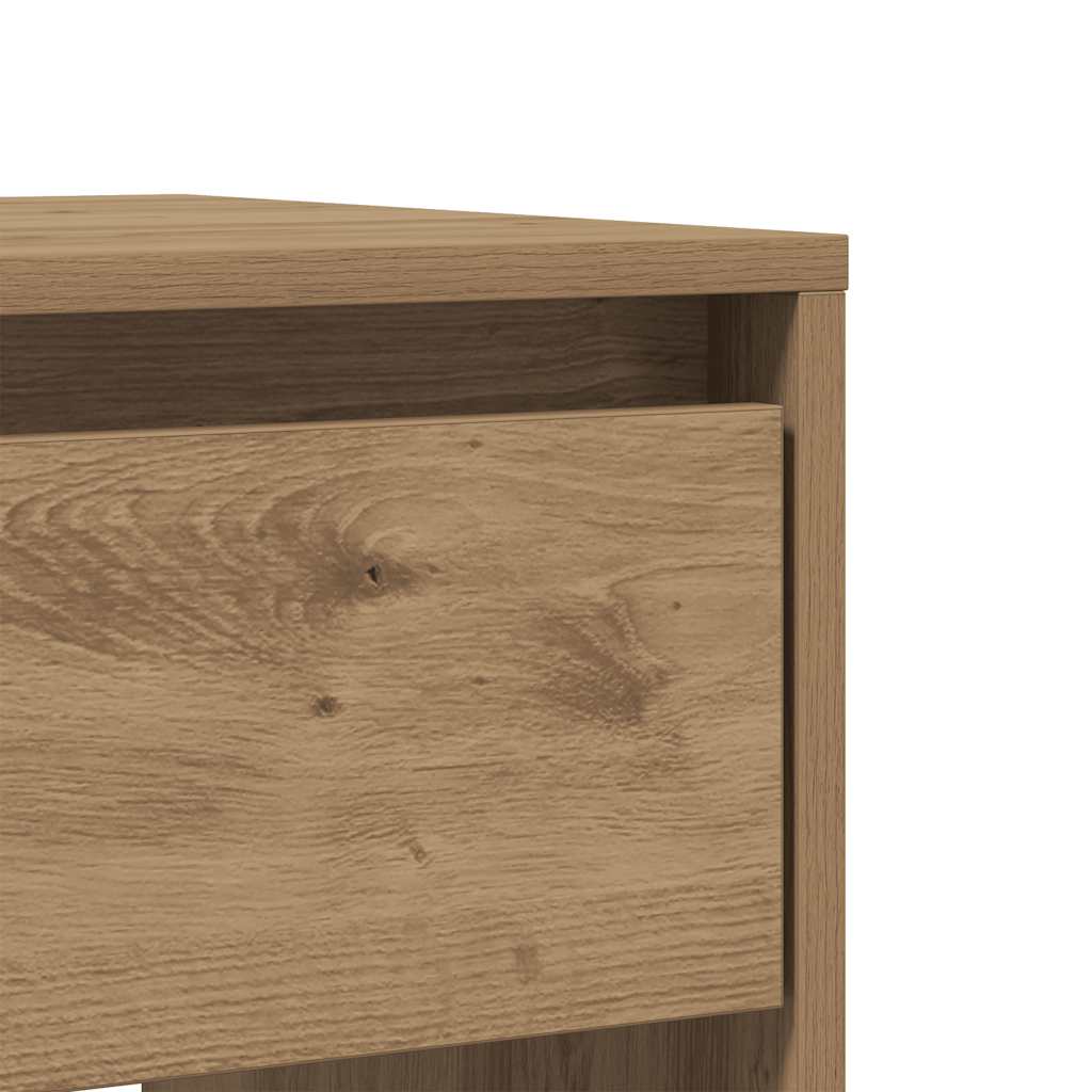 Table console chêne artisanal 89x41x76,5 cm bois d'ingénierie - XIOS