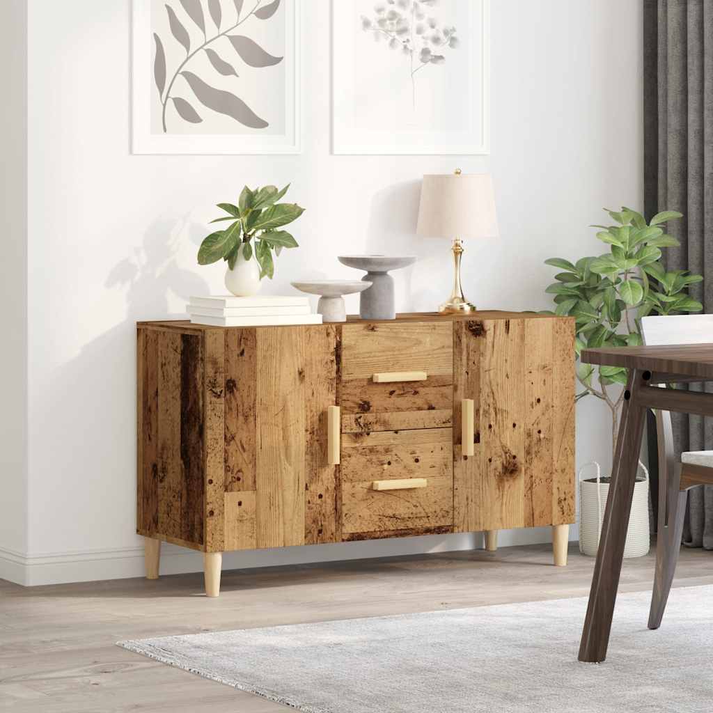 Buffet vieux bois 100x36x60 cm bois d'ingénierie - XIOS