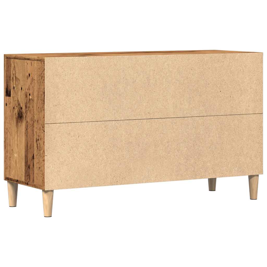 Buffet vieux bois 100x36x60 cm bois d'ingénierie - XIOS