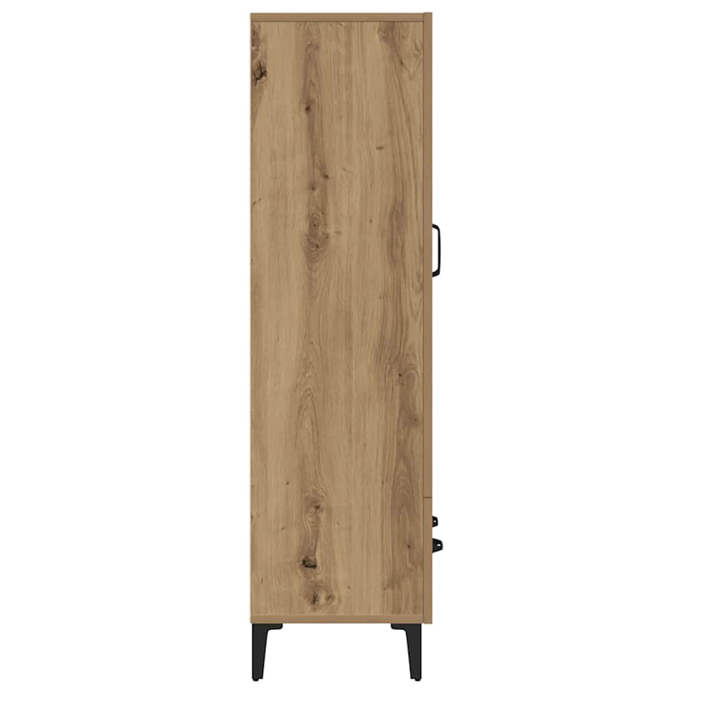 Buffet chêne artisanal 70x31x115 cm bois d'ingénierie - XIOS