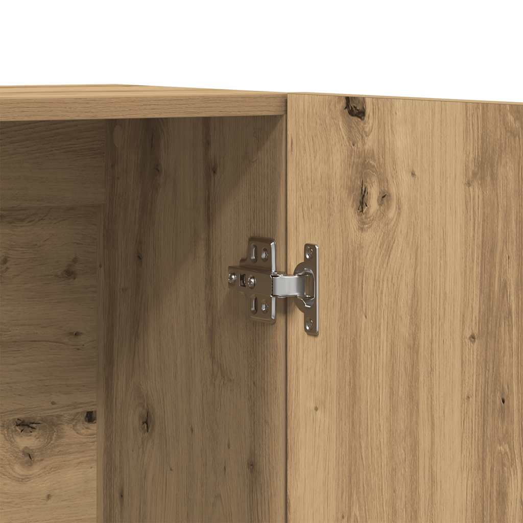 Buffet chêne artisanal 70x31x115 cm bois d'ingénierie - XIOS