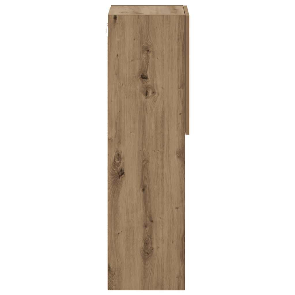 Meubles TV avec lumières LED 2pcs chêne artisanal 30,5x30x102cm - XIOS