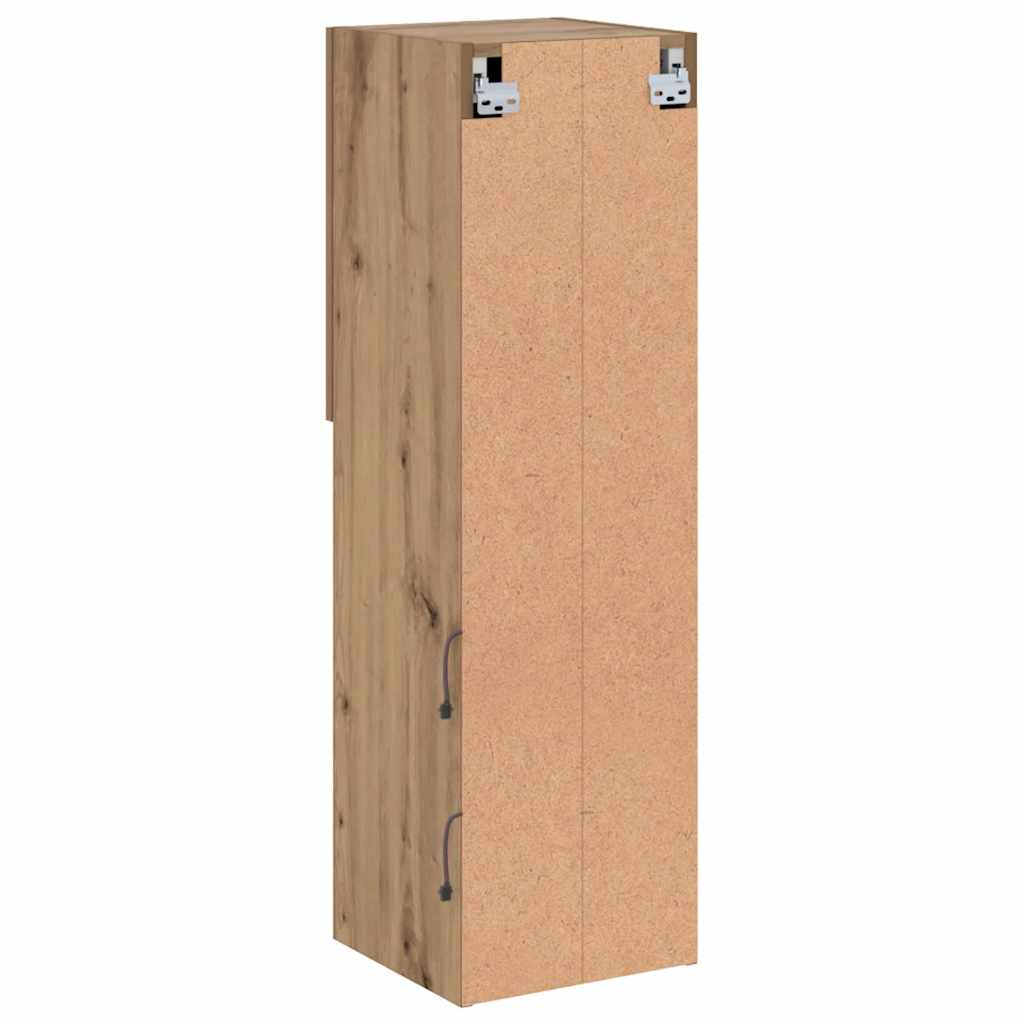 Meubles TV avec lumières LED 2pcs chêne artisanal 30,5x30x102cm - XIOS