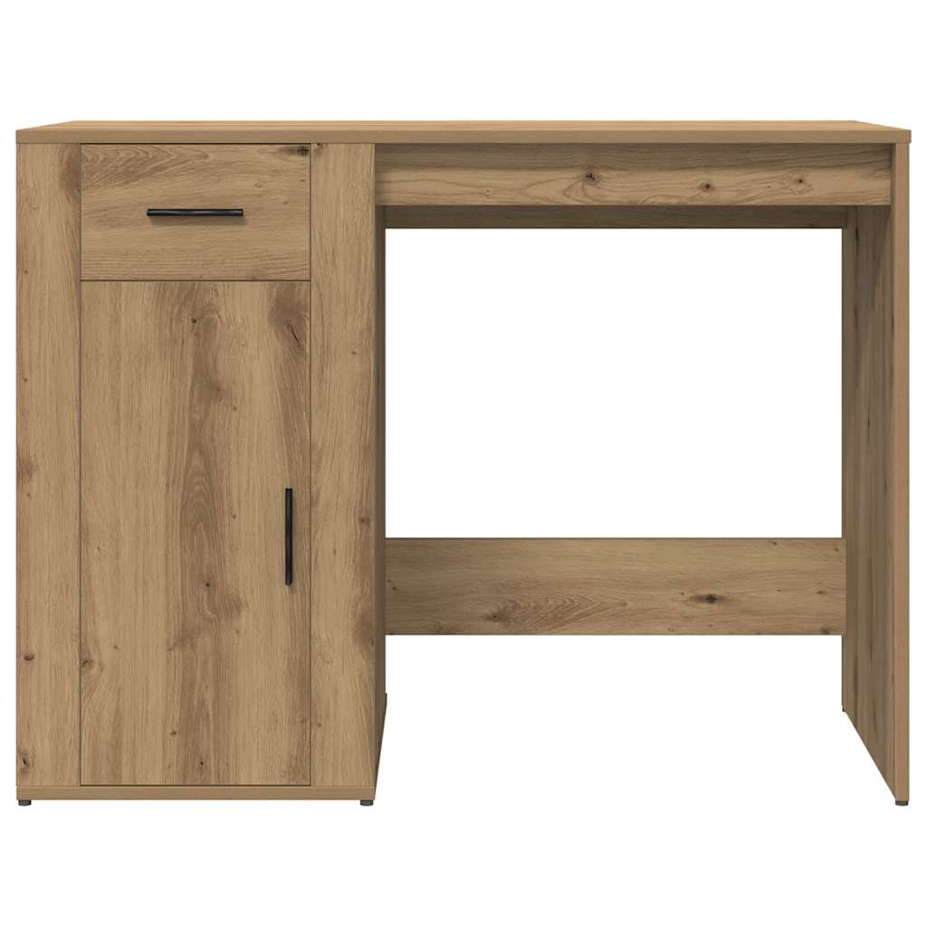 Bureau chêne artisanal 100x49x75 cm bois d'ingénierie - XIOS