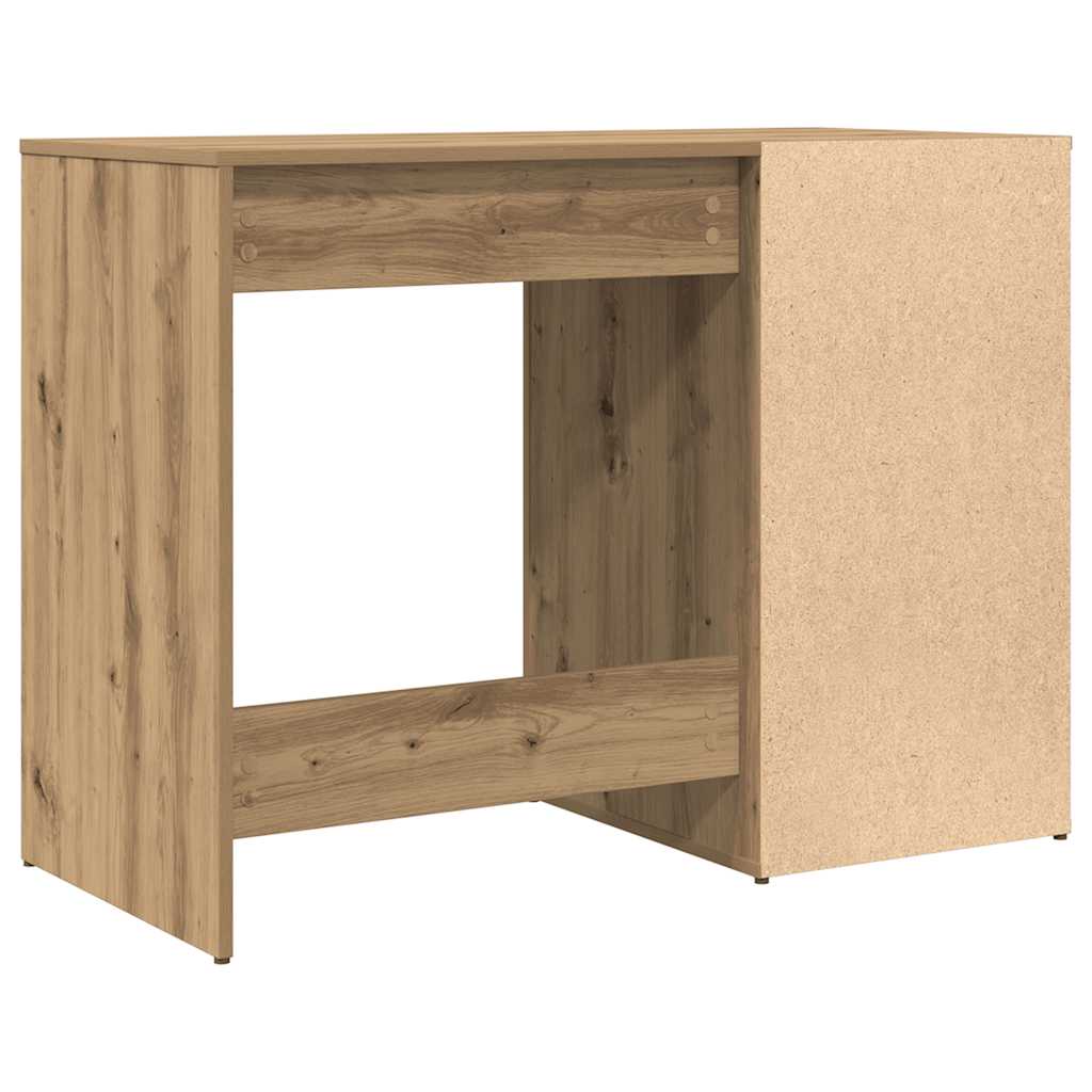 Bureau chêne artisanal 100x49x75 cm bois d'ingénierie - XIOS