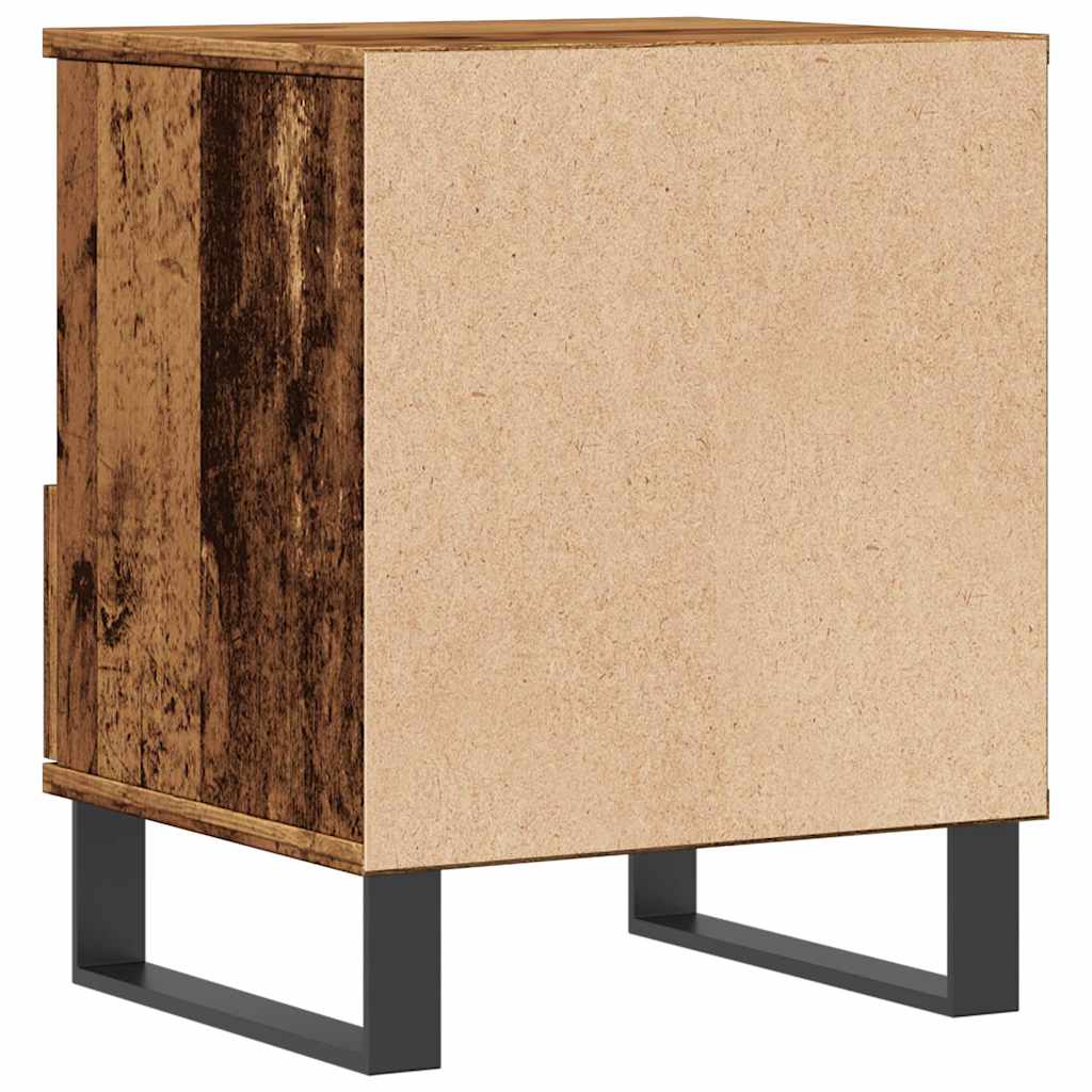 Table de chevet vieux bois 40x35x50 cm bois d’ingénierie - XIOS