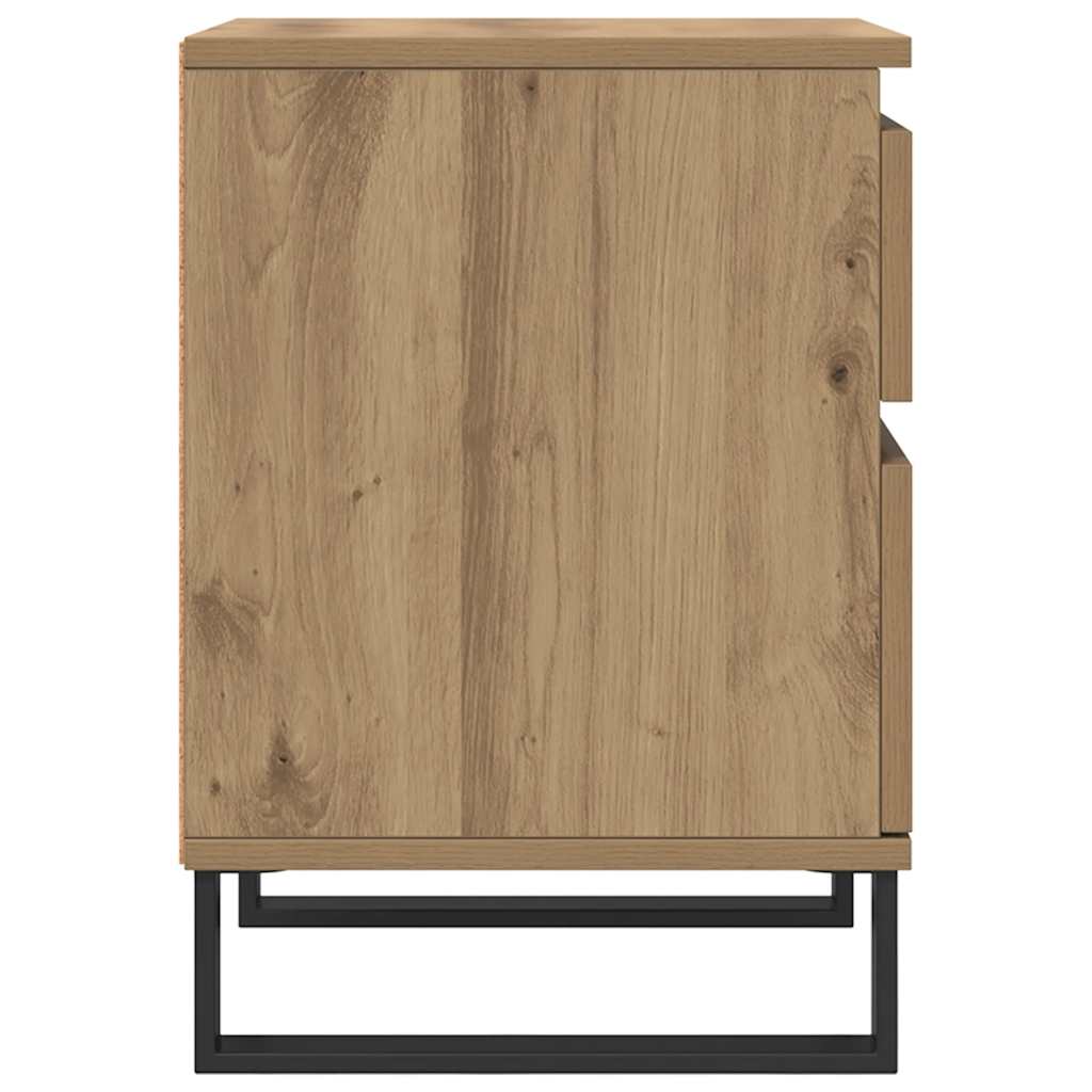 Tables de chevet 2 pcs chêne artisanal 40x35x50 cm - XIOS