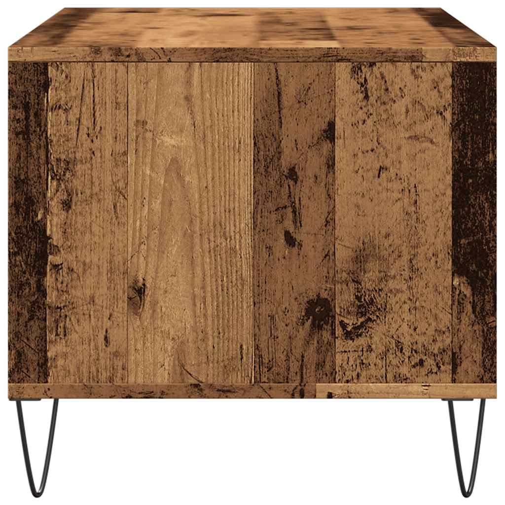 Table basse vieux bois 90x49x45 cm bois d'ingénierie XIOS