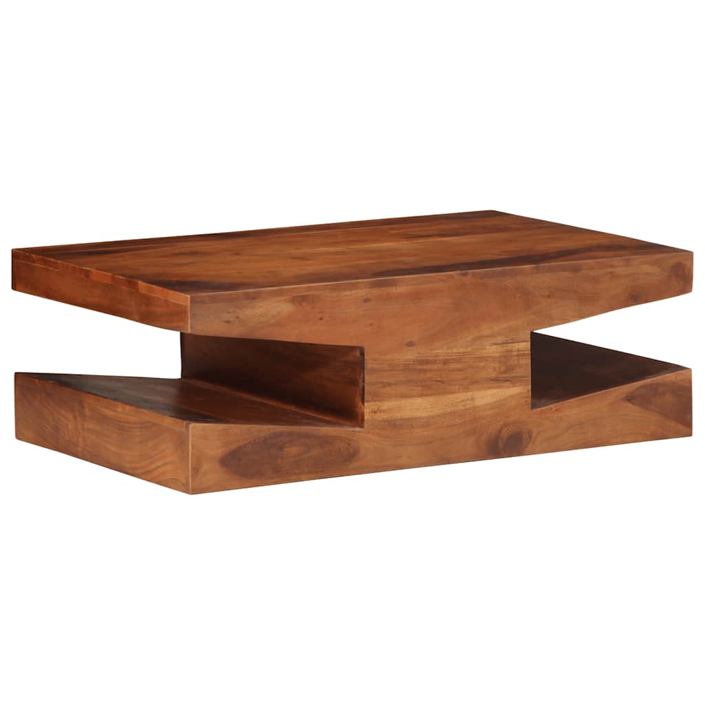 Table basse 90x60x30 cm bois massif d'acacia - XIOS