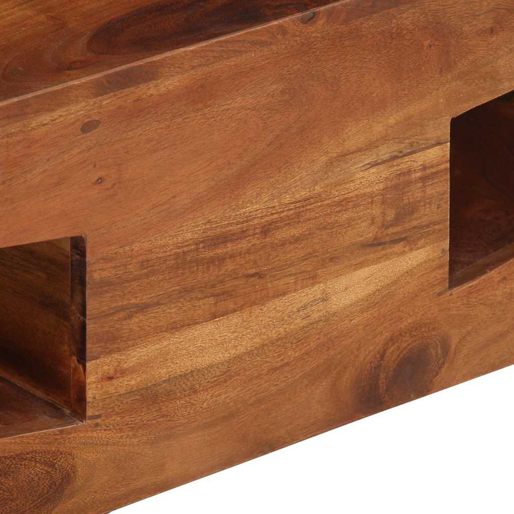 Table basse 90x60x30 cm bois massif d'acacia - XIOS