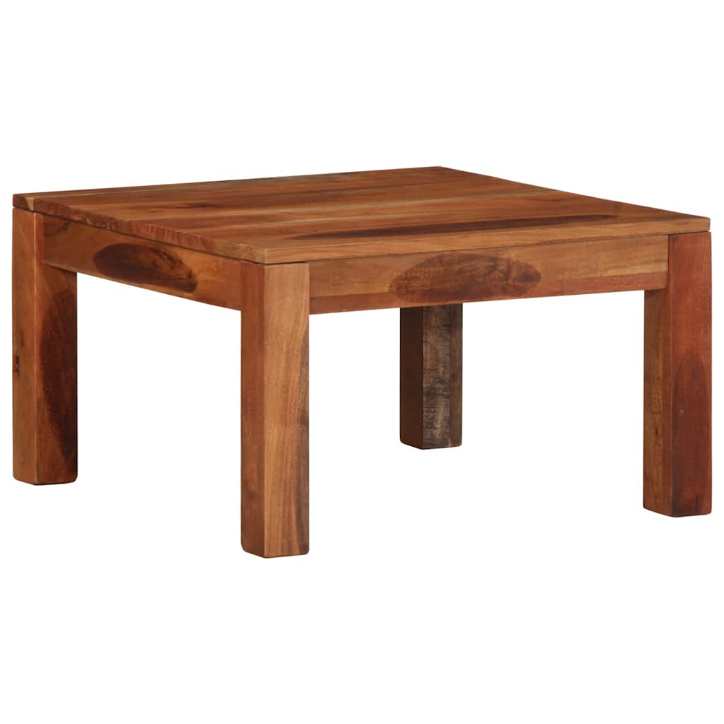 Table basse 60x60x35 cm bois massif d'acacia - XIOS