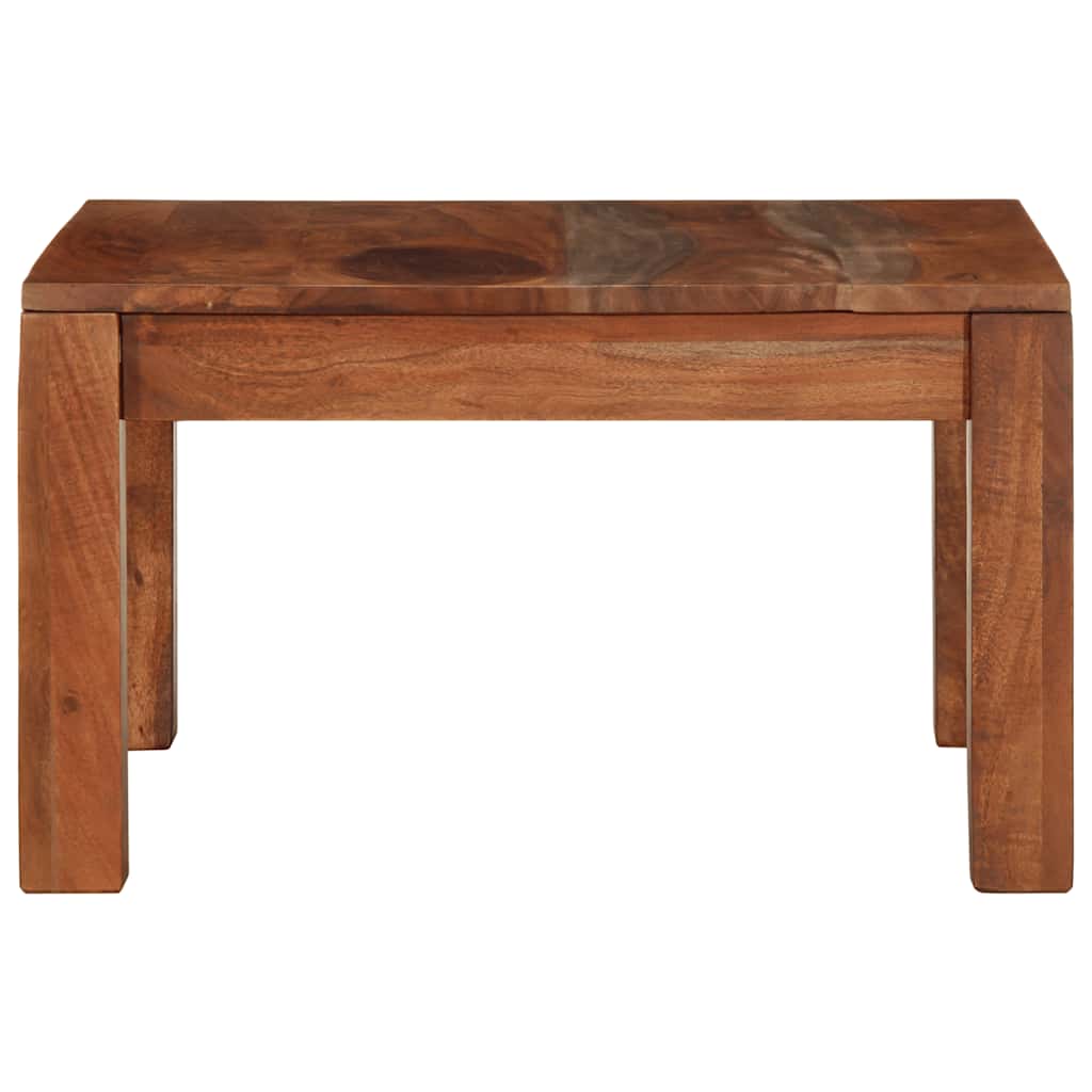 Table basse 60x60x35 cm bois massif d'acacia - XIOS