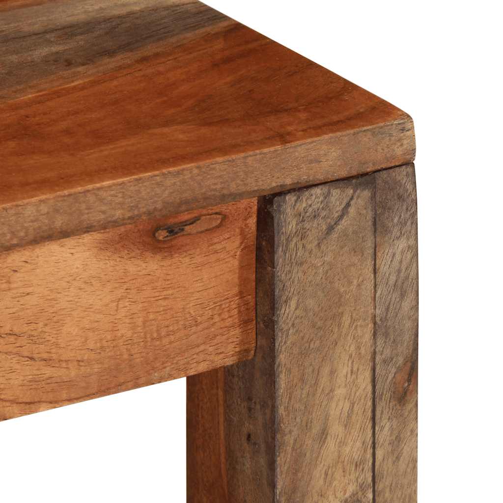 Table basse 60x60x35 cm bois massif d'acacia - XIOS