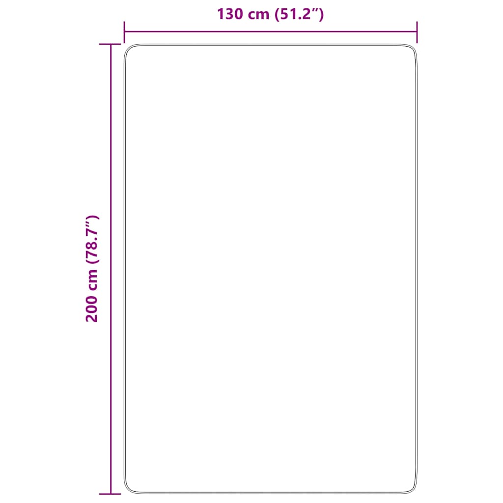 Tapis Shaggy à poils longs gris argenté 130x200 cm polyester Tapis vidaXL