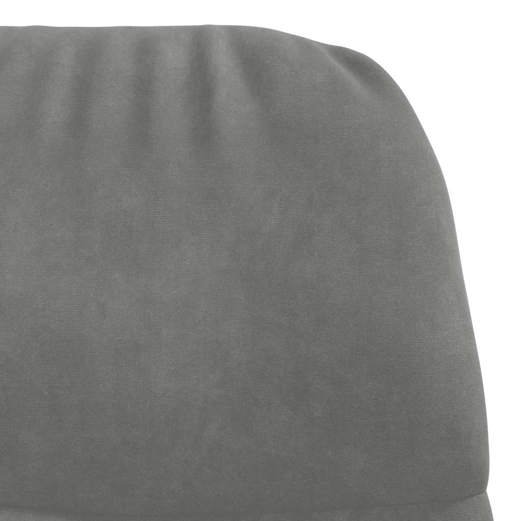 Fauteuil relaxant velours gris foncé - XIOS