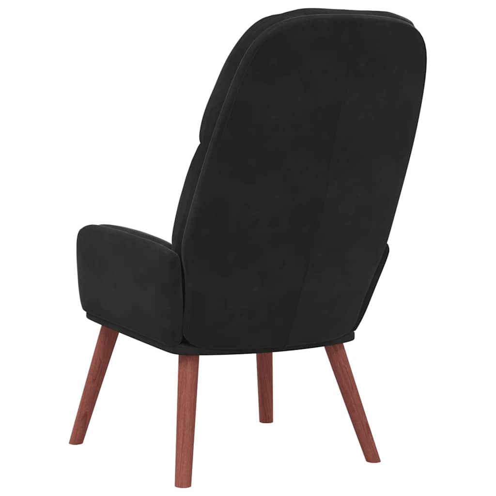 Fauteuil relaxant velours noir - XIOS