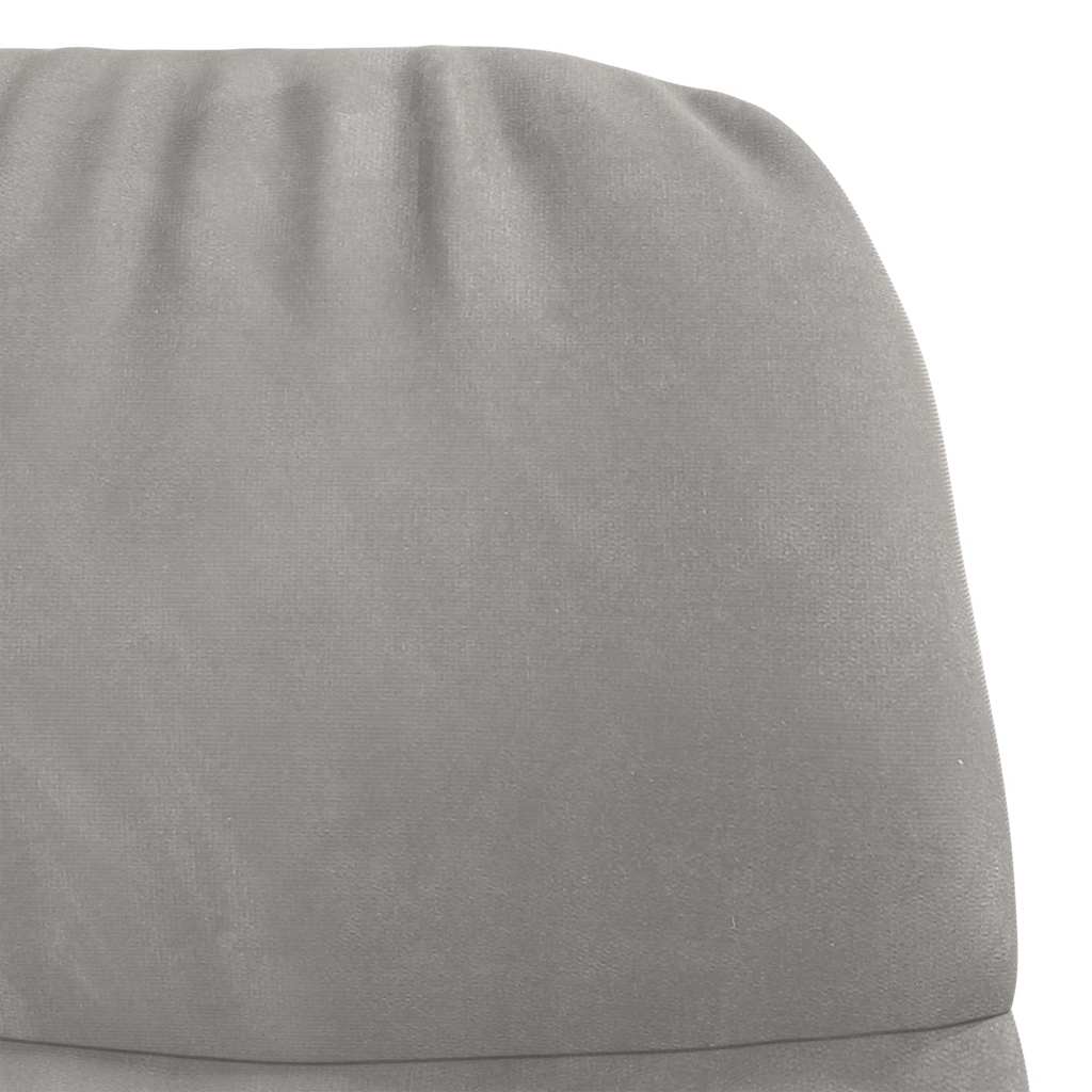 Fauteuil à bascule velours gris clair - XIOS