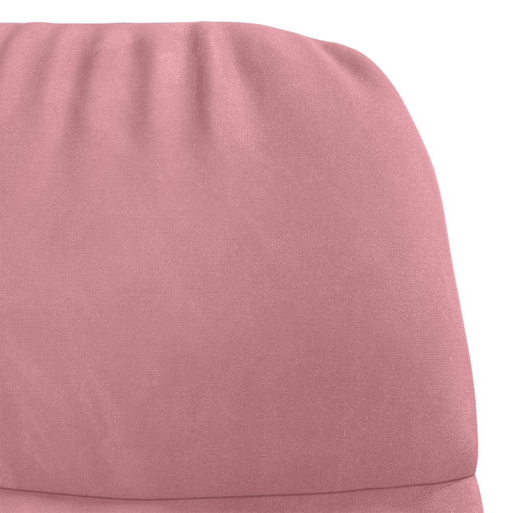 Fauteuil à bascule velours rose - XIOS