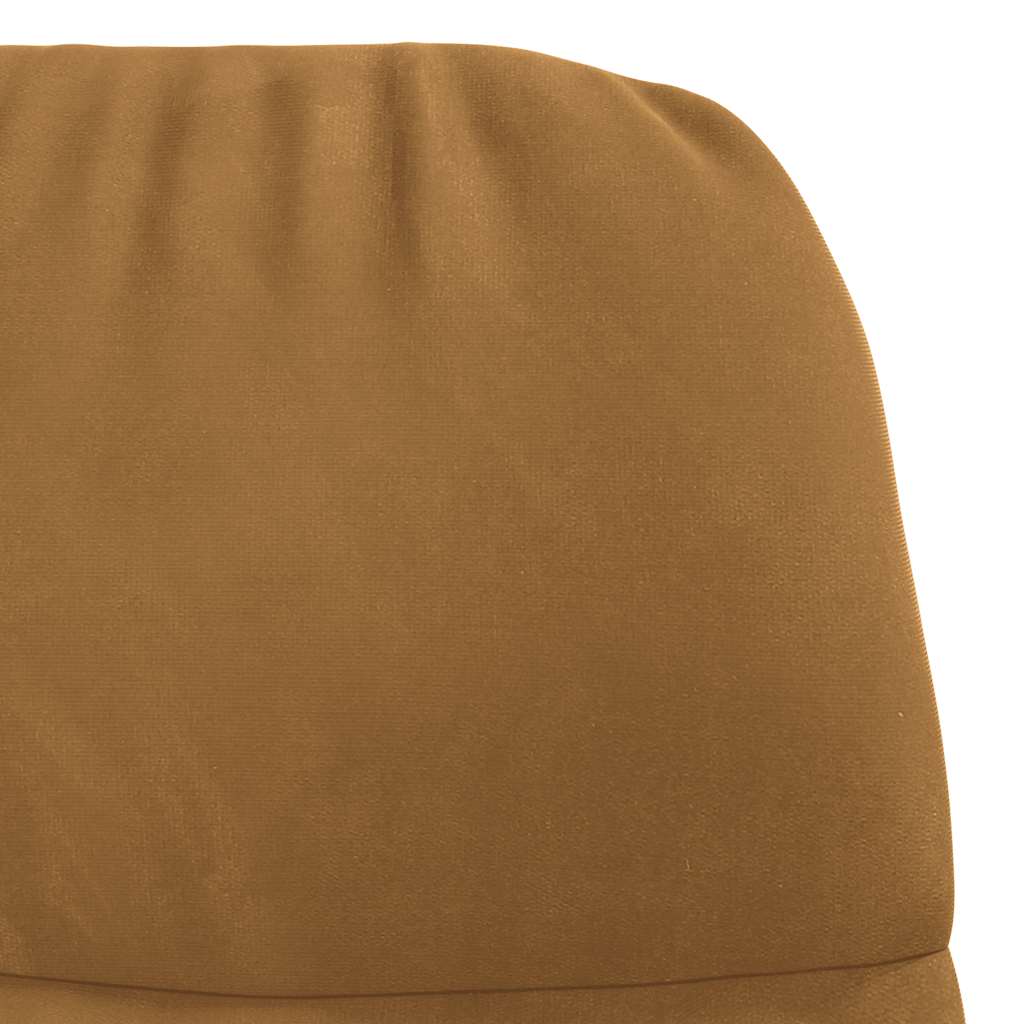 Fauteuil à bascule velours marron - XIOS