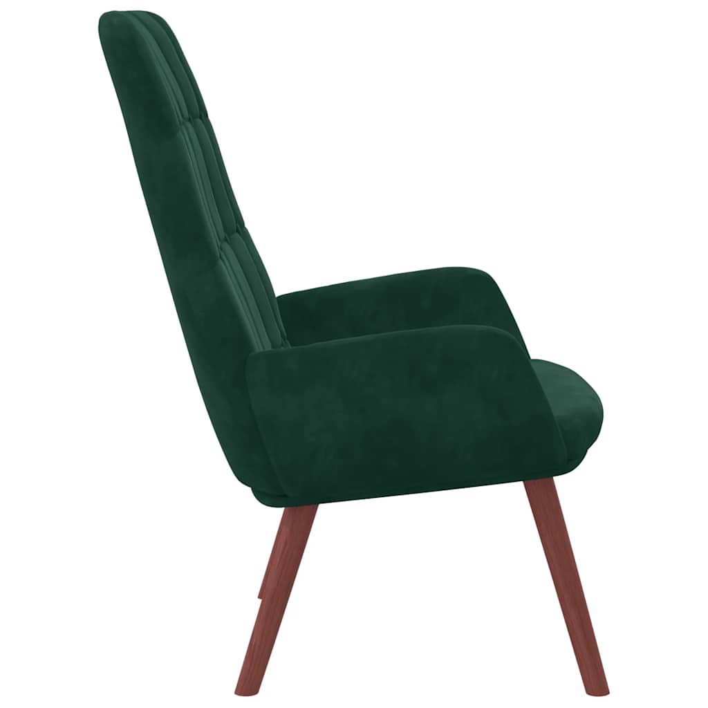 Fauteuil relaxant velours vert foncé - XIOS