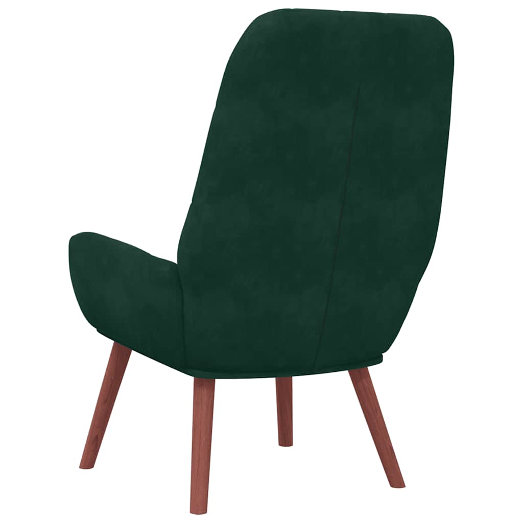 Fauteuil relaxant velours vert foncé - XIOS
