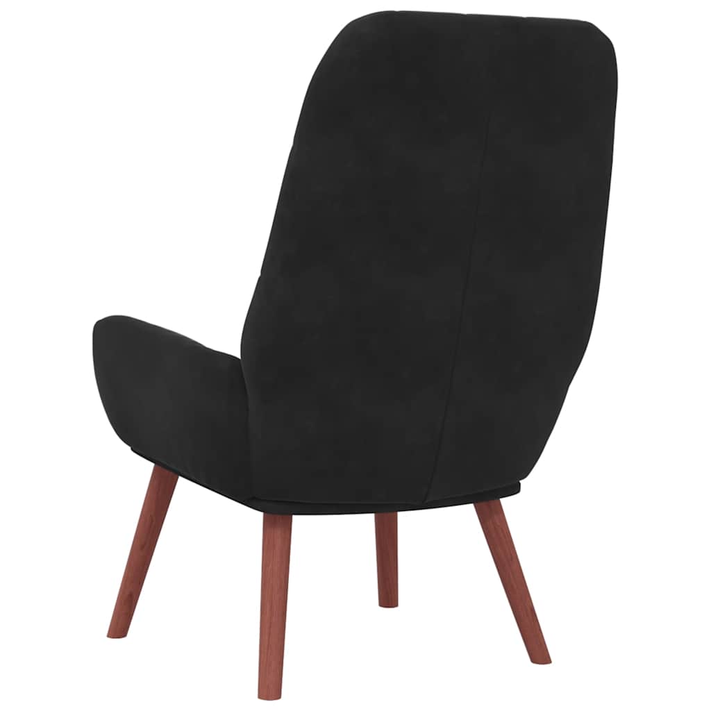 Fauteuil relaxant velours noir - XIOS