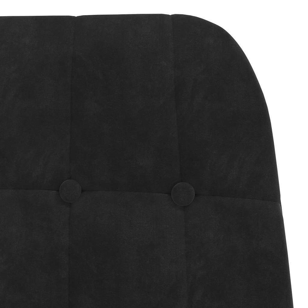 Fauteuil relaxant velours noir - XIOS