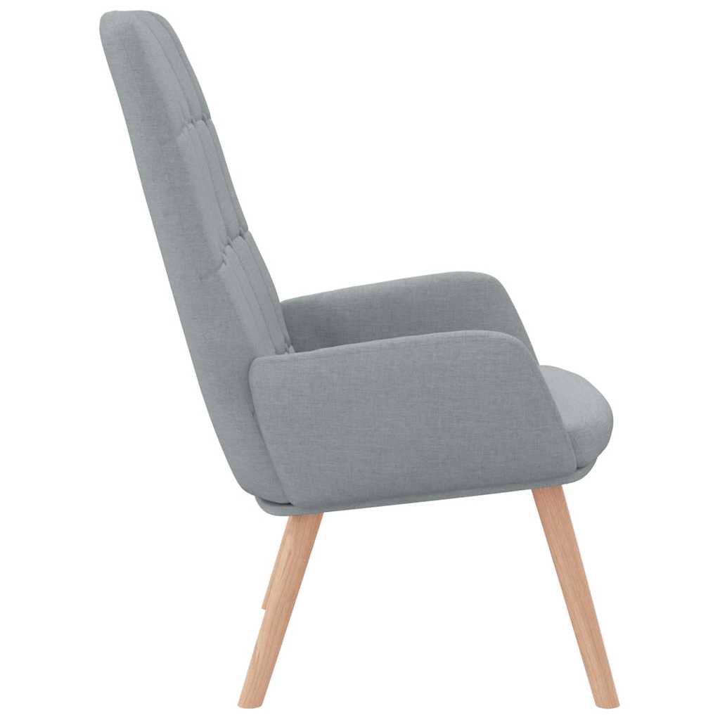 Fauteuil relax en tissu gris clair - XIOS