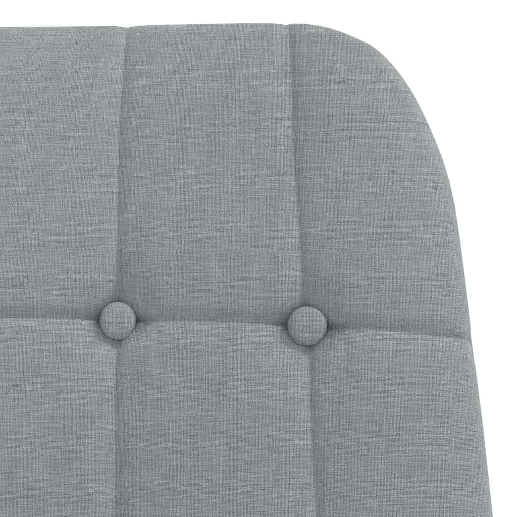 Fauteuil relax en tissu gris clair - XIOS