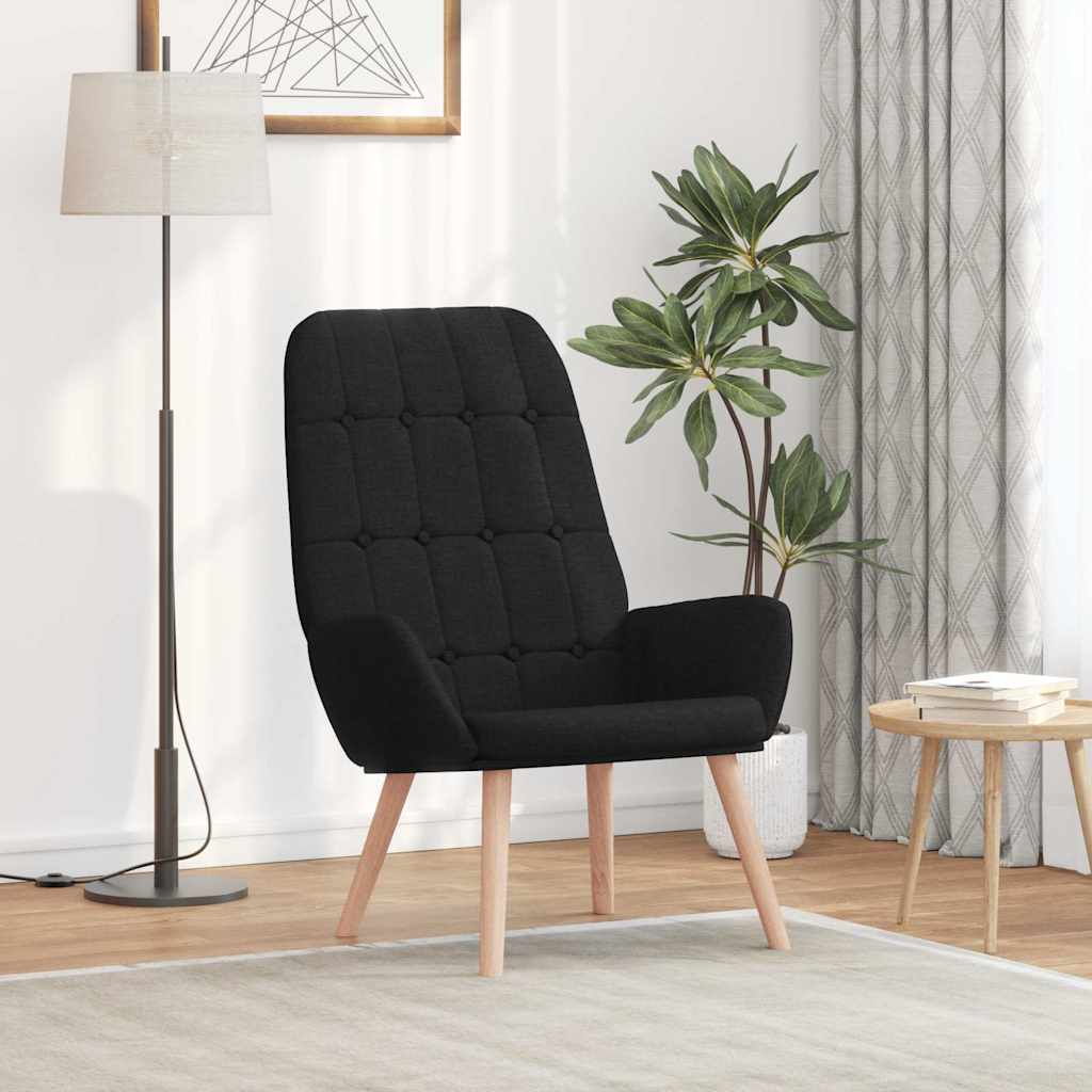 Fauteuil relaxant en tissu noir - XIOS