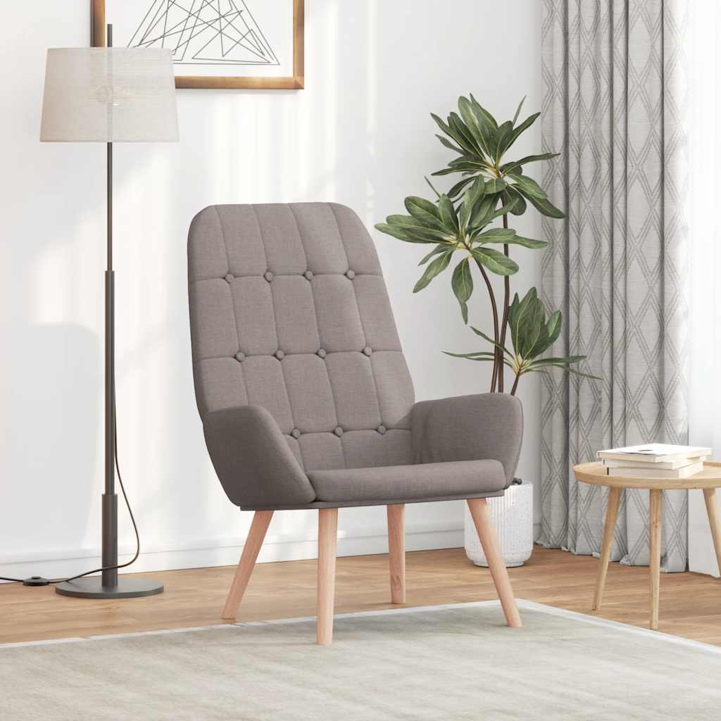 Fauteuil relaxant en tissu taupe - XIOS